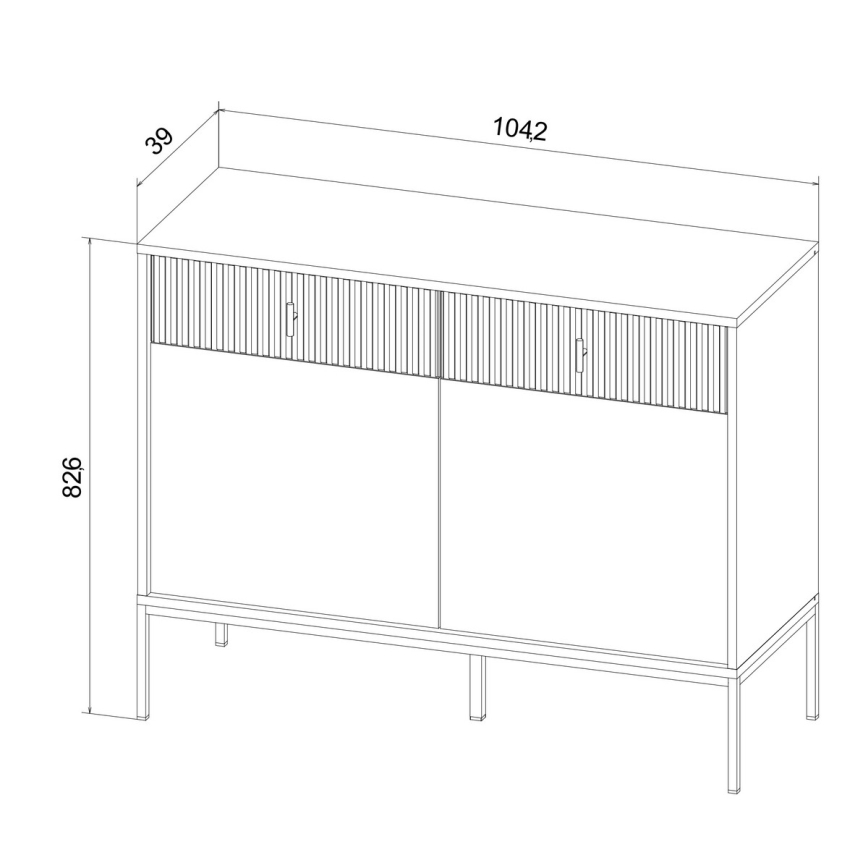 Cassettiera SUE beige/cashmere