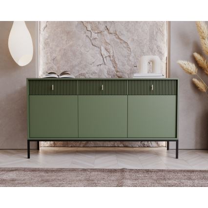 Cassettiera SUE verde/nera