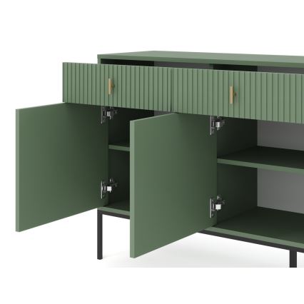 Cassettiera SUE verde/nera