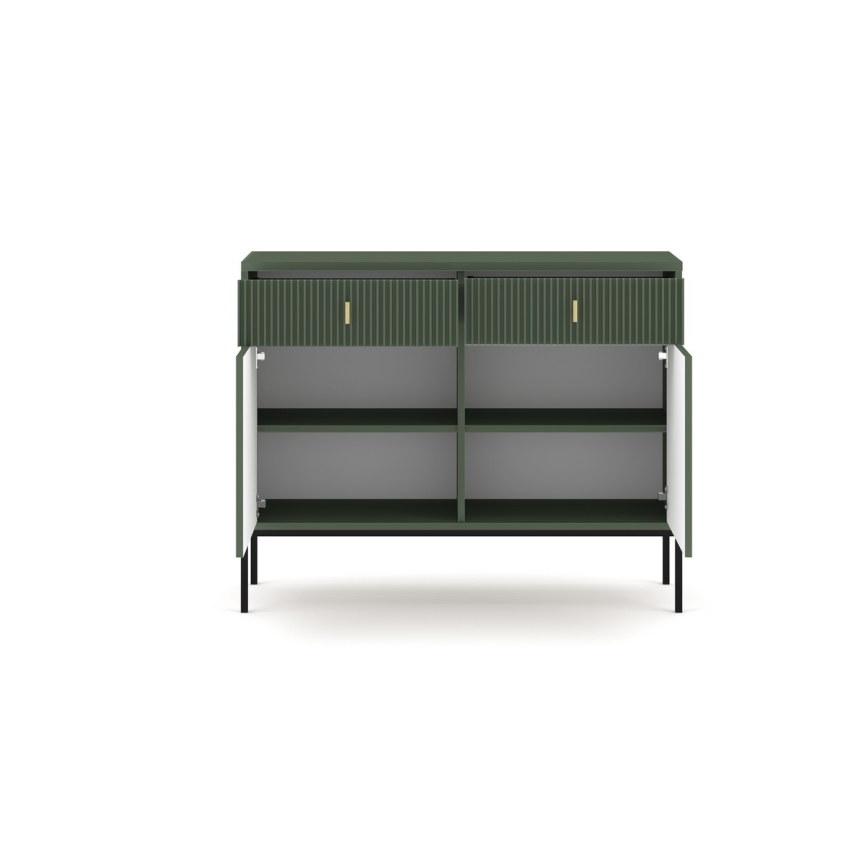 Cassettiera SUE verde/nera