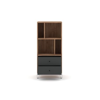 Cassettiera SULA rovere craft/nera