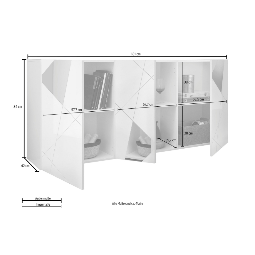 Cassettiera TAVRI bianca