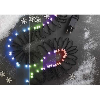 Catena da esterno LED RGB Natale 96xLED/64 modalità 15m IP44 + telecomando