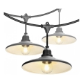 Catena decorativa da esterno CRETE 15xE27/230V 20m IP44