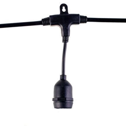 Catena decorativa da esterno GIRLANDA 10 m 10xE27/10W/230V IP44