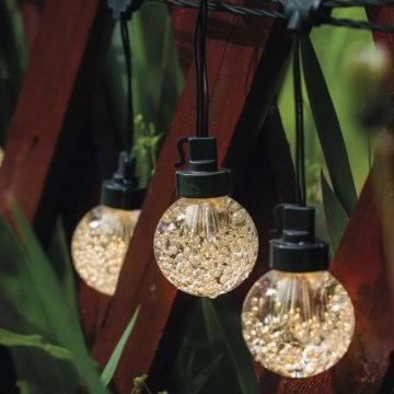 Catena decorativa da esterno LED 20xLED/12,6m IP44 bianco caldo