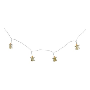 Catena decorativa LED 10xLED/2xAA 1,65m bianco caldo