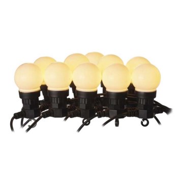 Catena decorativa LED da esterno 50xLED/10m IP44 bianco