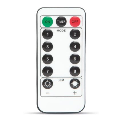 Catena decorativa LED HALLOWEEN LED/5V/8 funzioni ragnatela + telecomando
