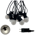 Catena decorativa LED per esterni 10xLED/0,36W/230V 4,5 m IP44 nera
