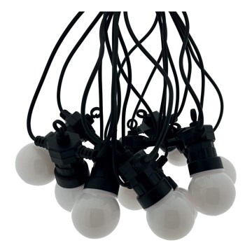 Catena decorativa LED per esterni 10xLED/0,36W/230V 4,5 m IP44 nera
