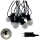 Catena decorativa LED per esterni 10xLED/0,36W/230V 4,5 m IP44 nera