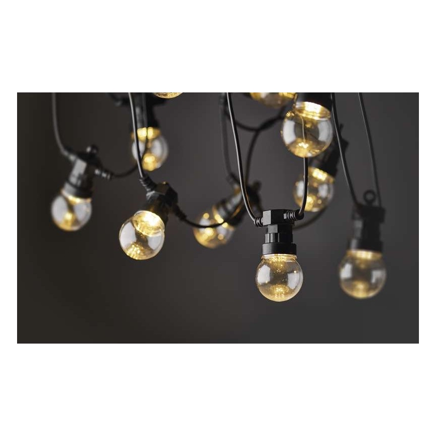 Catena decorativa LED per esterni 50xLED/10m IP44 trasparente