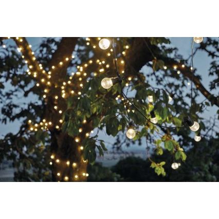Catena decorativa LED per esterni 50xLED/10m IP44 trasparente