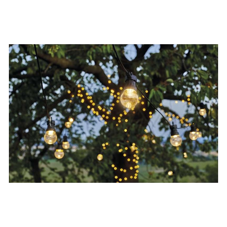 Catena decorativa LED per esterni 50xLED/10m IP44 trasparente