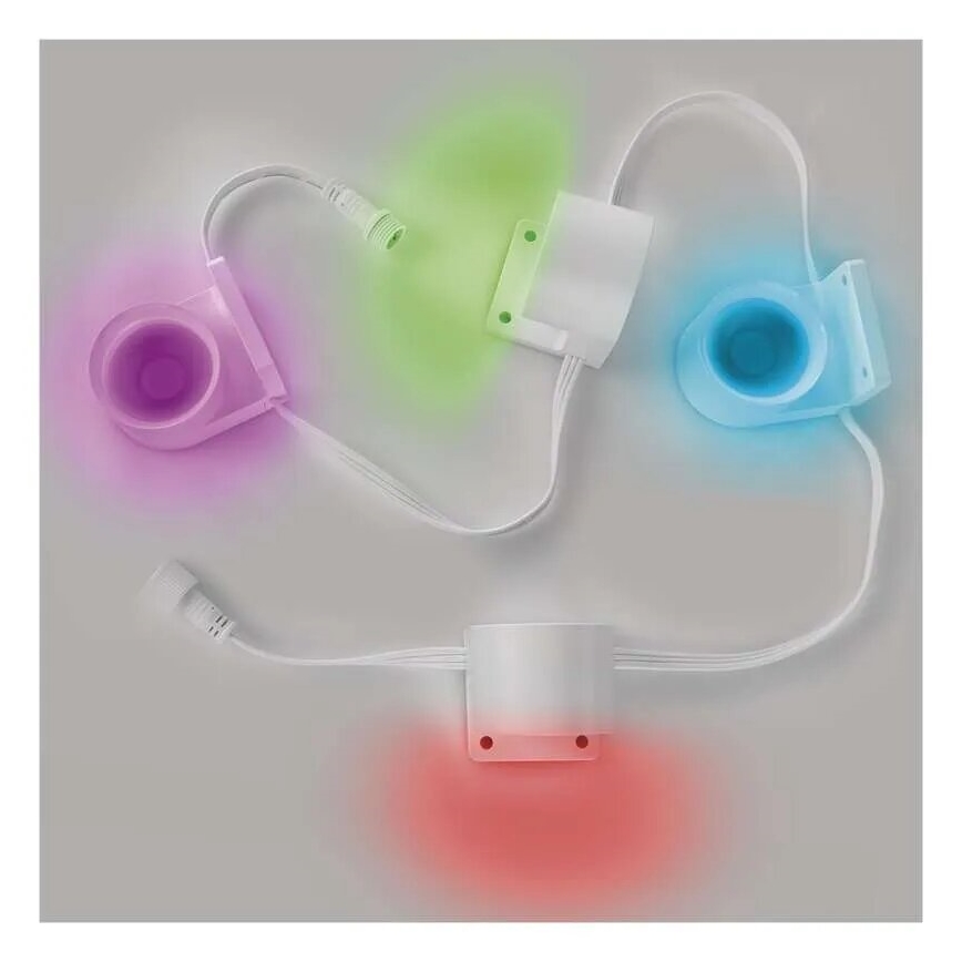 Catena decorativa LED RGBIC+CCT con illuminazione puntiforme GoSmart - espansione 4xLED/7W/230V 85 cm Wi-Fi Tuya