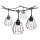 Catena decorativa per esterni CRETE 10xE27/230V 15m IP44