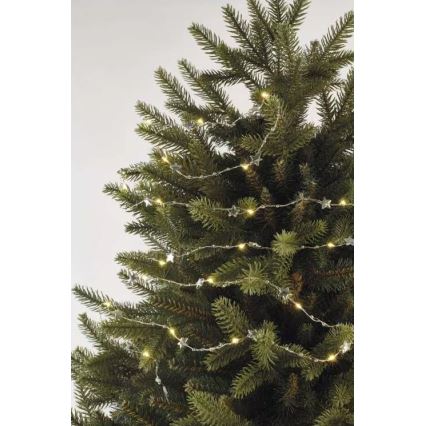 Catena di Natale LED 20xLED/2xAA 2,2 m bianco caldo