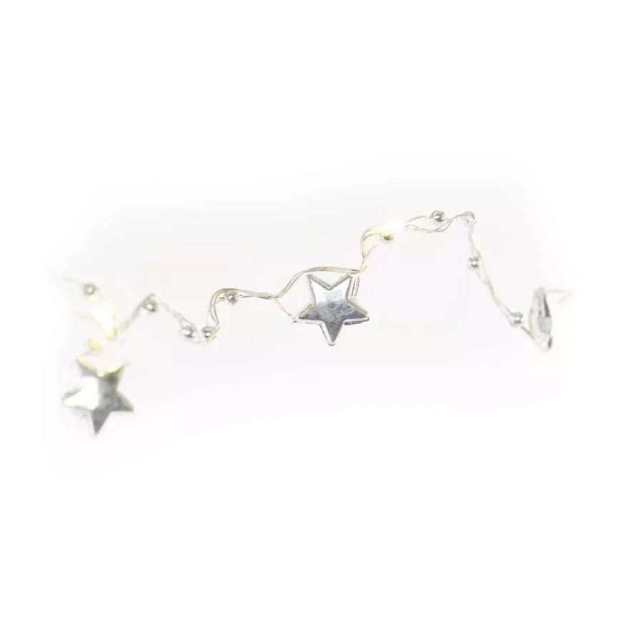 Catena di Natale LED 20xLED/2xAA 2,2 m bianco caldo