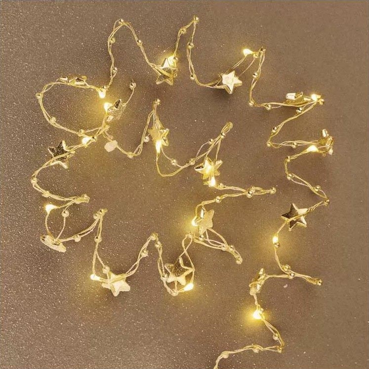 Catena di Natale LED 20xLED/2xAA 2,2 m bianco caldo