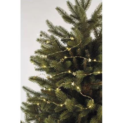 Catena di Natale LED 20xLED/2xAA 2,2 m bianco caldo