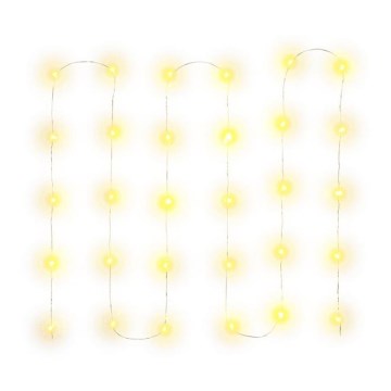 Catena di Natale LED 30xLED/3xAA 3,3m bianco caldo