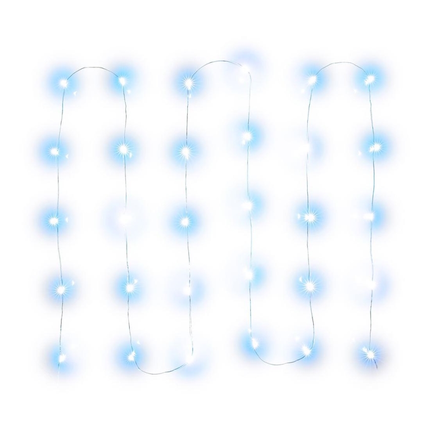 Catena di Natale LED 30xLED/3xAA 3,3m bianco freddo