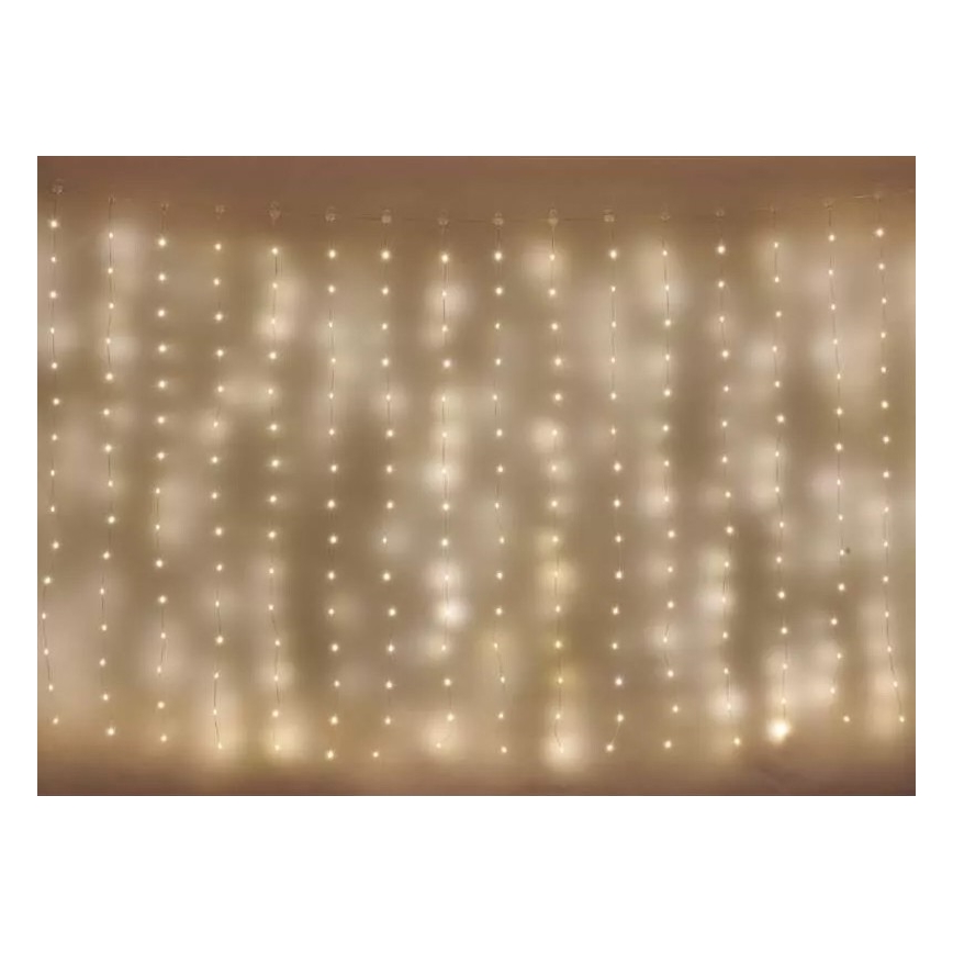 Catena di Natale LED da esterno 180xLED/8 funzioni 6,7 m IP44 bianco caldo