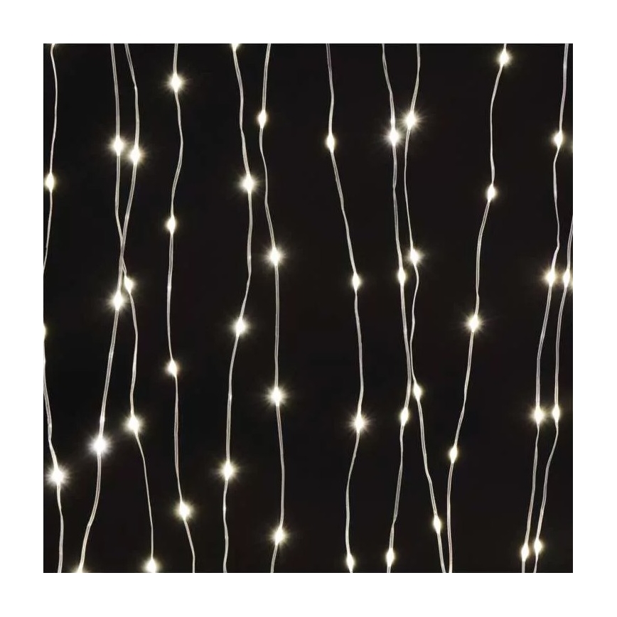 Catena di Natale LED da esterno 400xLED/8 funzioni 7,9 m IP44 bianco caldo