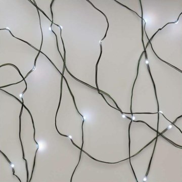 Catena di Natale LED da esterno 40xLED 9m IP44 bianco freddo