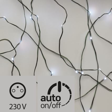 Catena di Natale LED da esterno 40xLED 9m IP44 bianco freddo