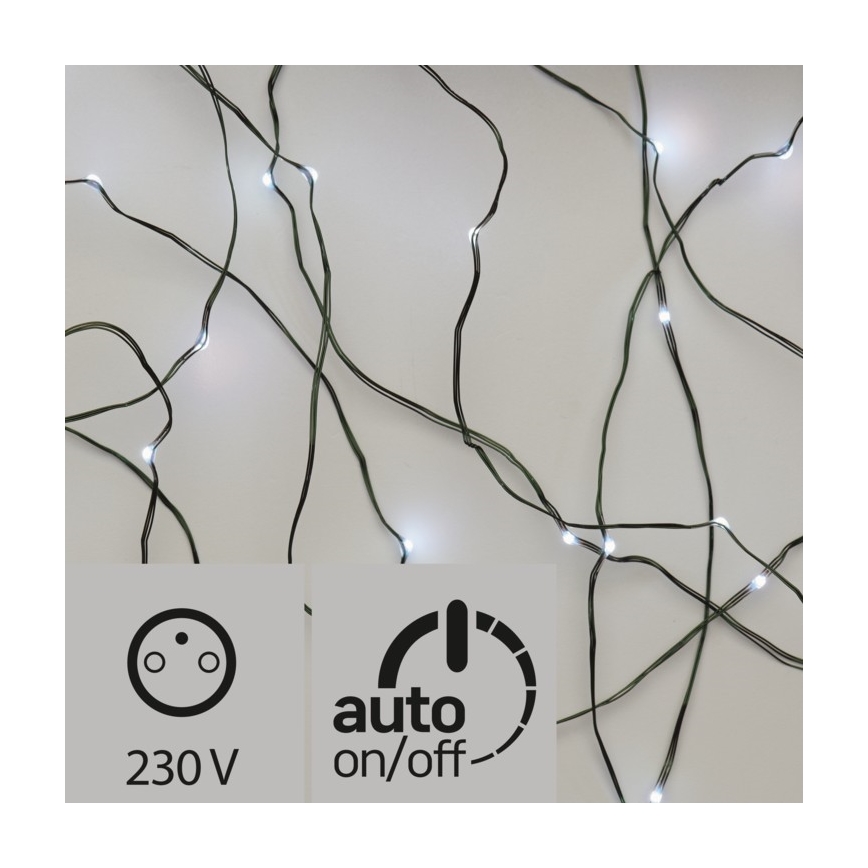 Catena di Natale LED da esterno 40xLED 9m IP44 bianco freddo