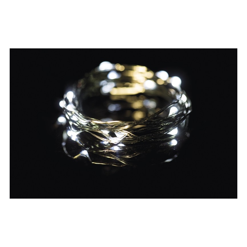 Catena di Natale LED da esterno 40xLED 9m IP44 bianco freddo