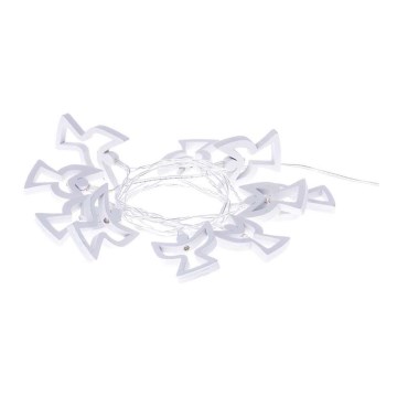 Catena LED CHAIN 10xLED/2xAA 1,85m bianco caldo