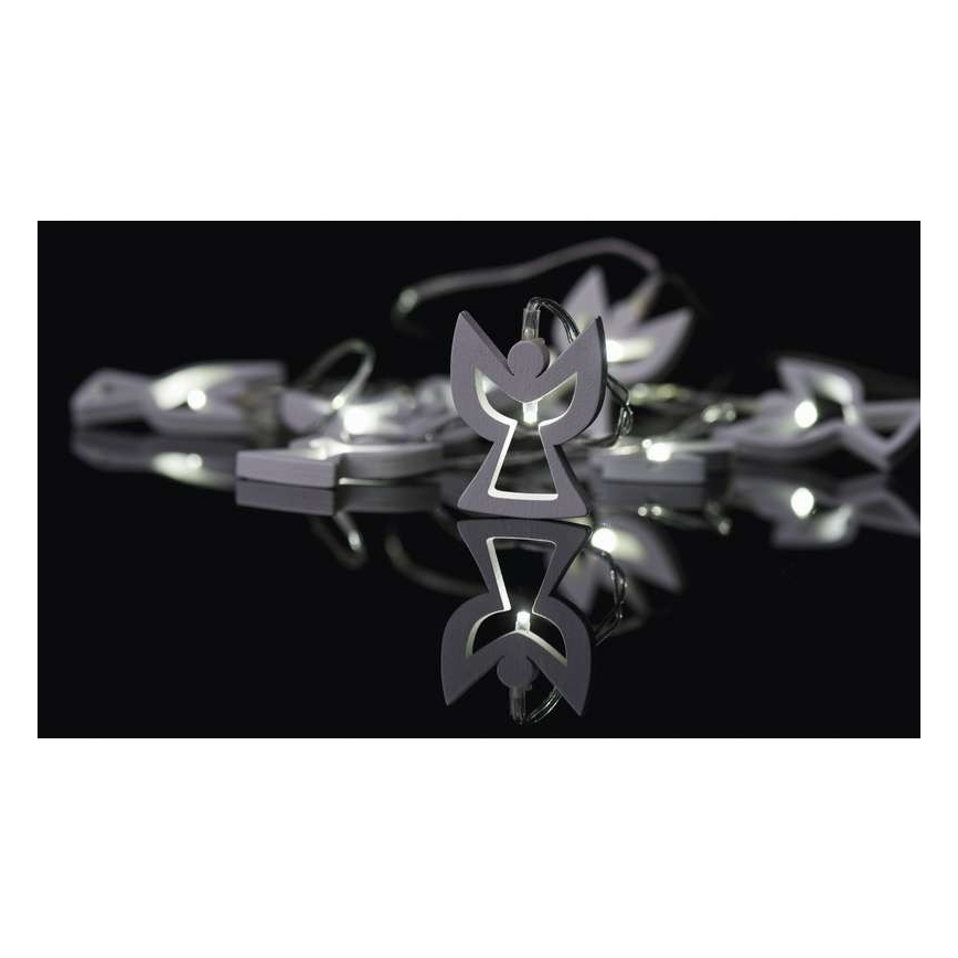 Catena LED CHAIN 10xLED/2xAA 1,85m bianco caldo
