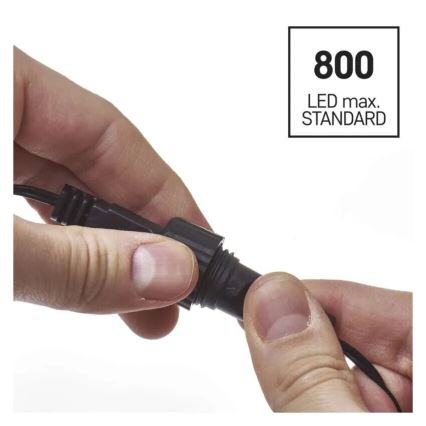 Catena LED da esterno 100 LED/10 m IP44 blu