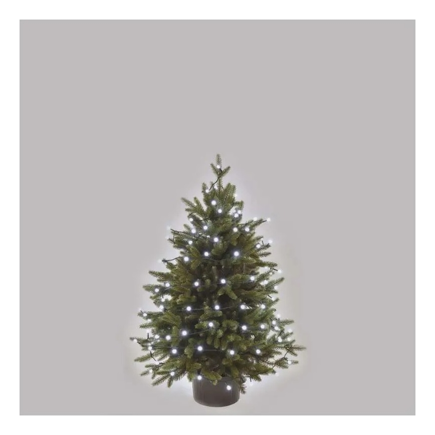 Catena LED da esterno 80xLED/8 funzioni 13m bianco freddo IP44
