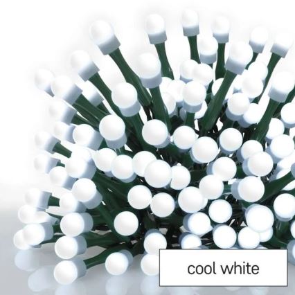 Catena LED da esterno 80xLED/8 funzioni 13m bianco freddo IP44