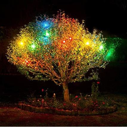 Catena LED da esterno EASY CONNECT 8xE27 5m IP44 multicolore