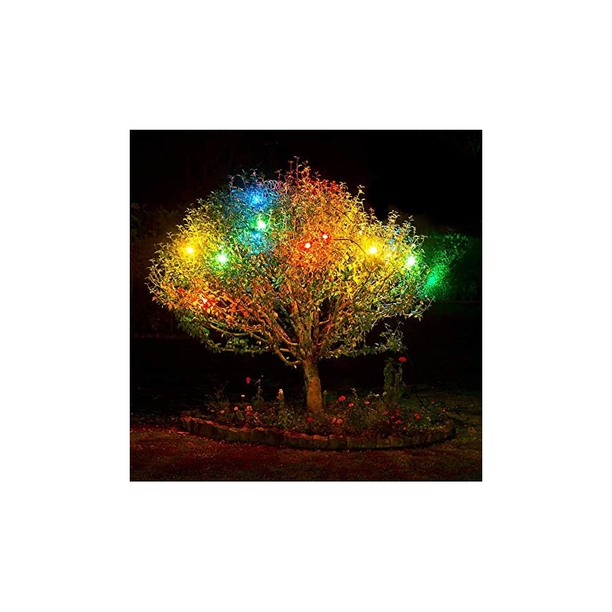 Catena LED da esterno EASY CONNECT 8xE27 5m IP44 multicolore
