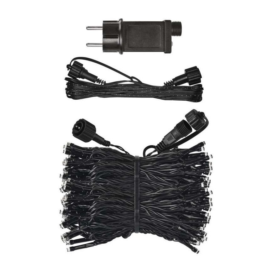 Catena LED da esterno natalizia 100xLED/15m IP44 bianco caldo