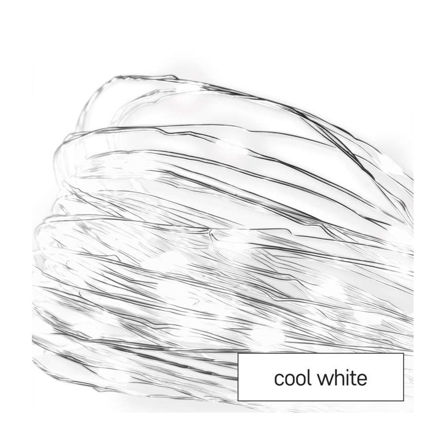 Catena LED da esterno natalizia 100xLED/15m IP44 bianco freddo