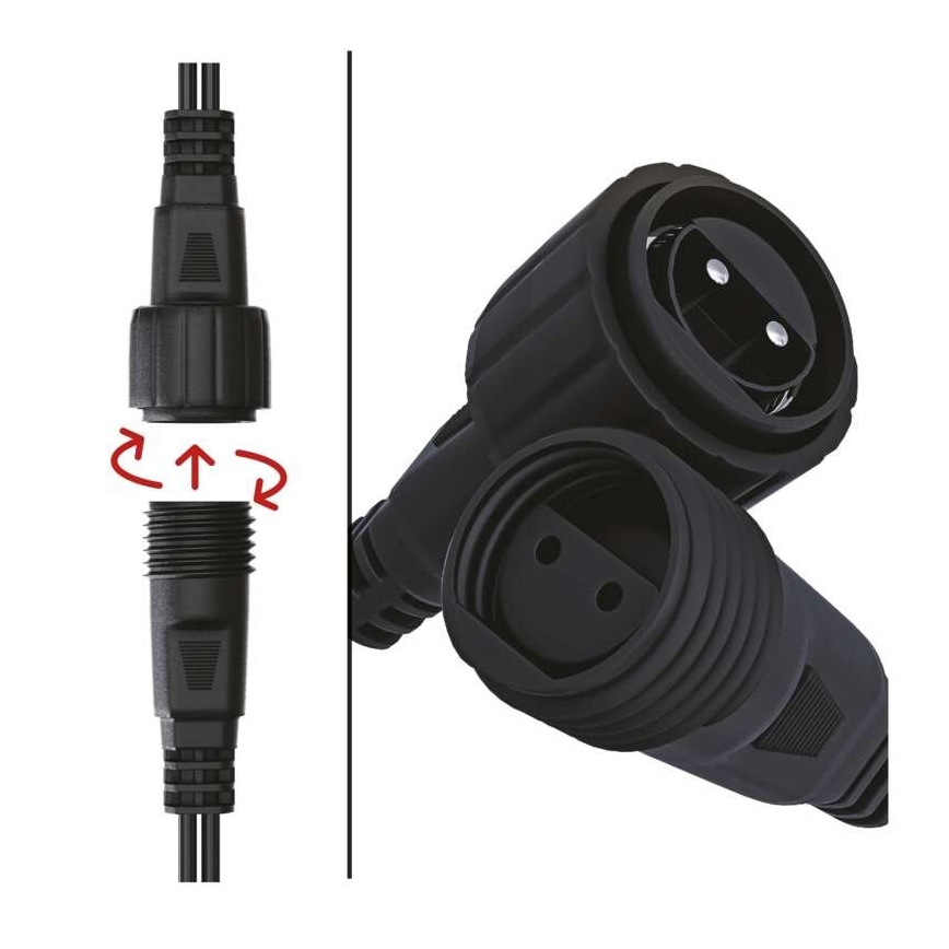 Catena LED da esterno natalizia 100xLED/15m IP44 multicolore