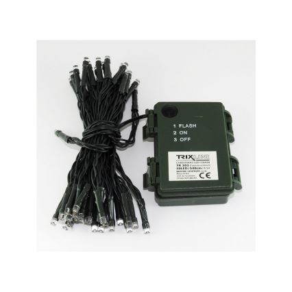 Catena LED da esterno natalizia 100xLED/2 funzioni/3xAA 10,8m IP44 bianco caldo