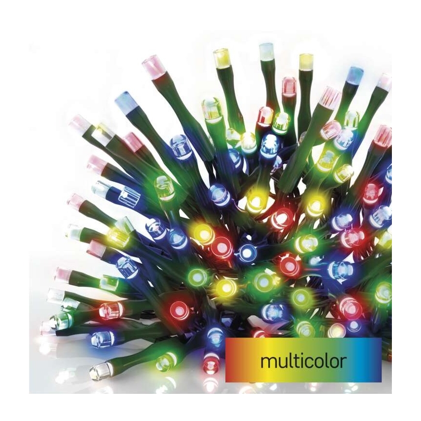 Catena LED da esterno natalizia 120xLED/17m IP44 multicolor