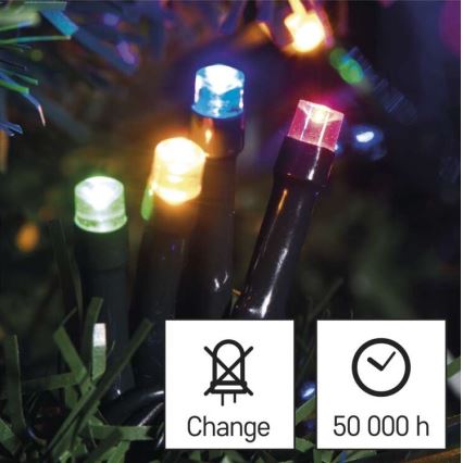 Catena LED da esterno natalizia 120xLED/8 modalità 17m IP44 multicolore