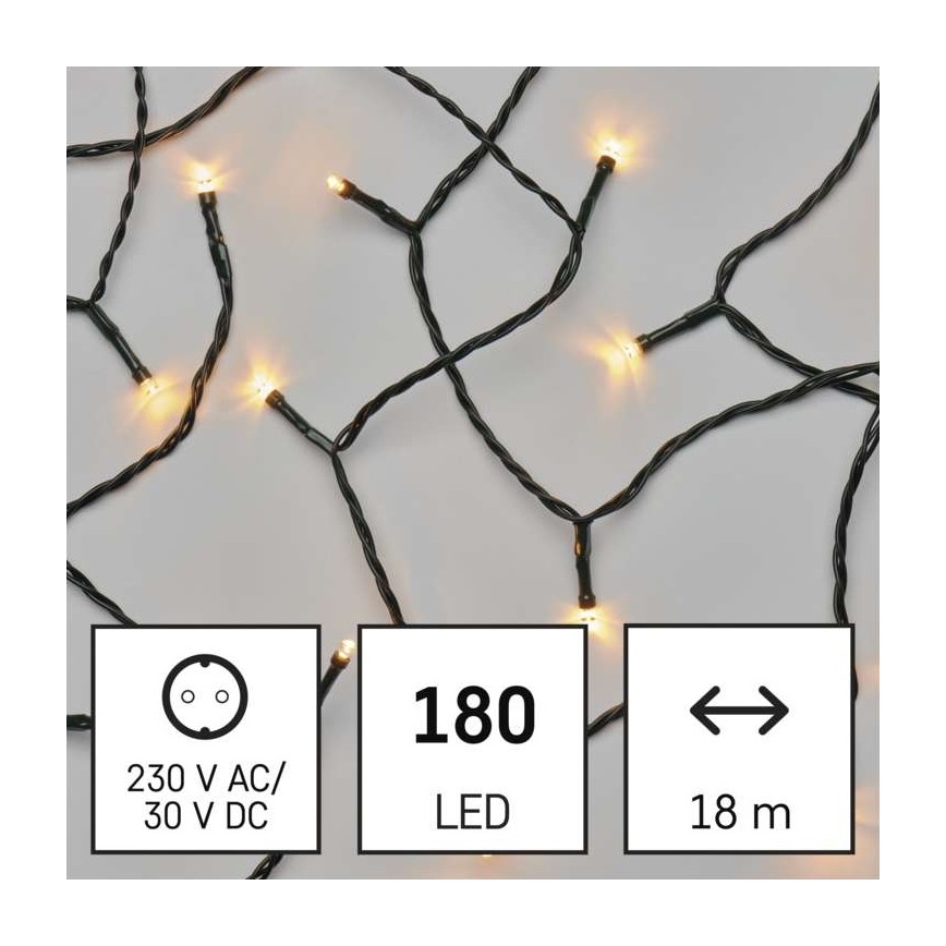 Catena LED da esterno natalizia 180xLED/23m IP44 vintage
