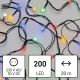 Catena LED da esterno natalizia 200xLED/25m IP44 multicolor