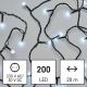 Catena LED da esterno natalizia 200xLED/8 modalità 25m IP44 bianco freddo