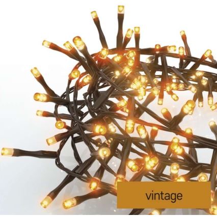 Catena LED da esterno natalizia 400xLED/13m IP44 vintage